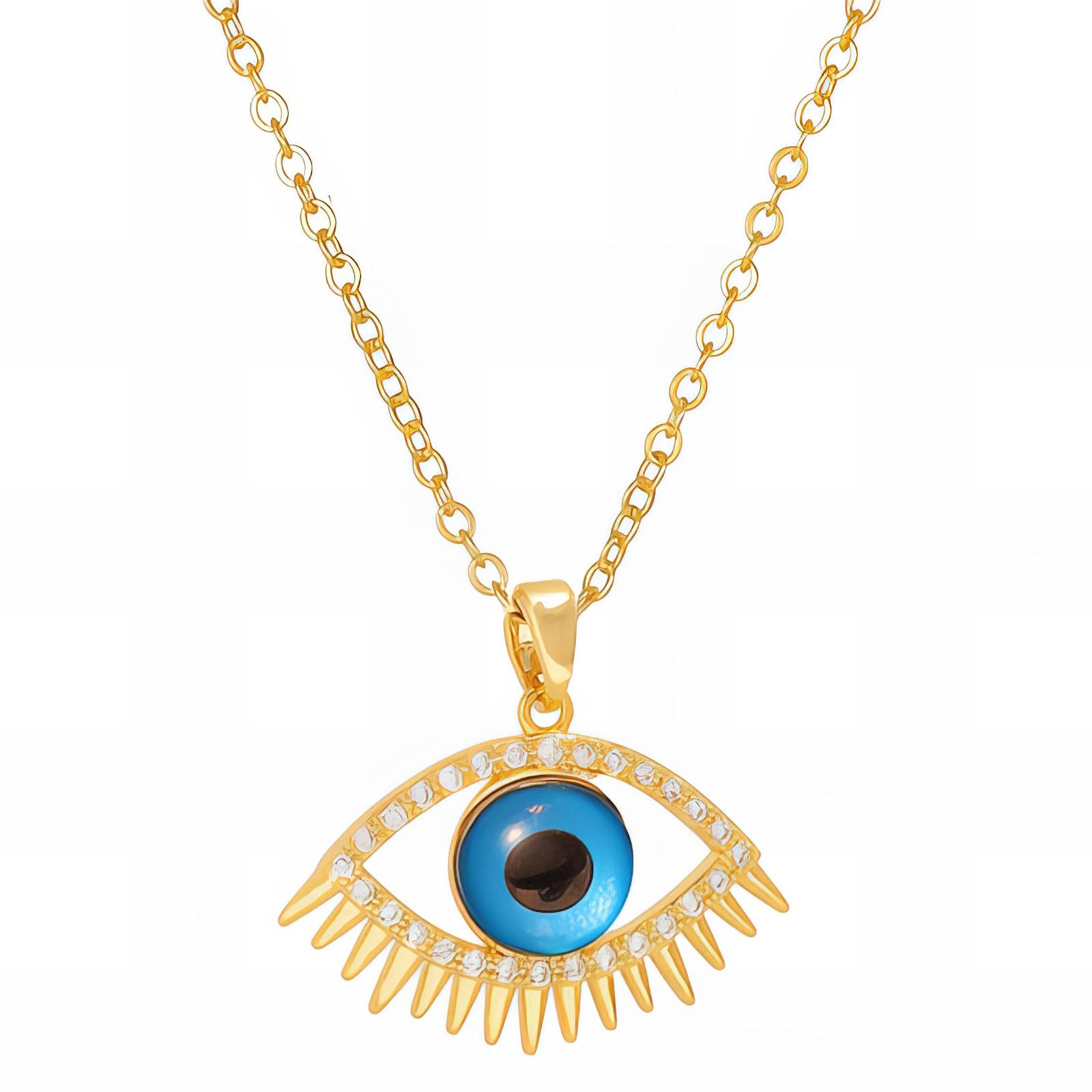 "evil eye" veriŽica, 18k gold plated steel