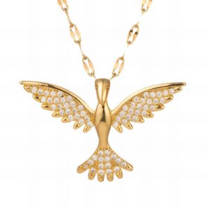 "Bird" VERIŽICA, 18K Gold Plated Steel