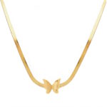 " Butterfly" VERIŽICA, 18K Gold Plated Steel