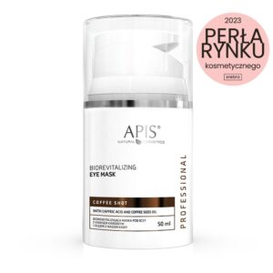 APIS COFFEE SHOT Biorevitizirajoča maska ​​za oči s kofeinsko kislino in oljem kavnih semen 50ml