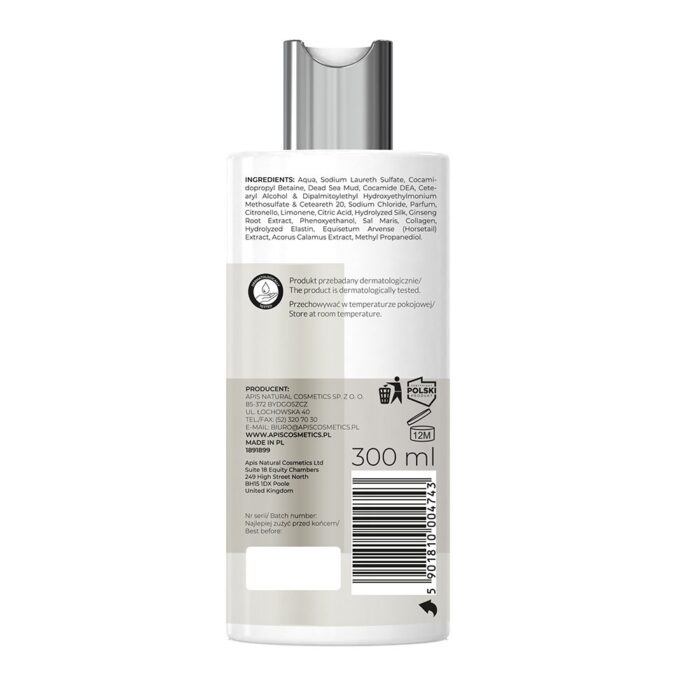 APIS šampon z minerali Mrtvega morja 300 ml – Aladdin Perfumery House, slika 2