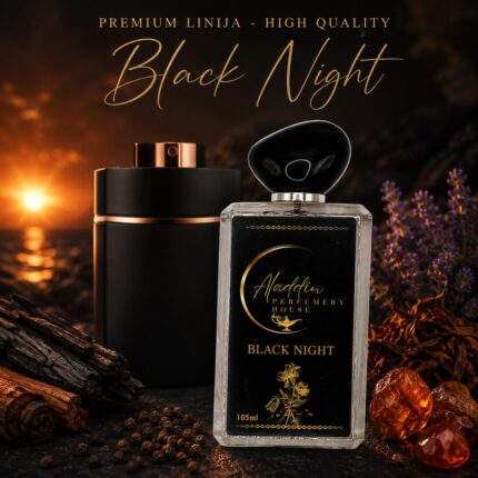 Black Night – moški parfum z rumom in usnjem – Aladdin Perfumery House