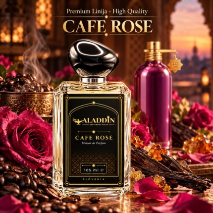 Cafe Rose – unisex parfum z vrtnico in kavo – Aladdin Perfumery House