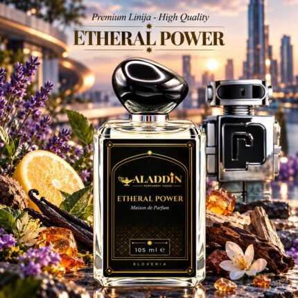 Etheral Power – moški parfum s sivko in vanilijo – Aladdin Perfumery House