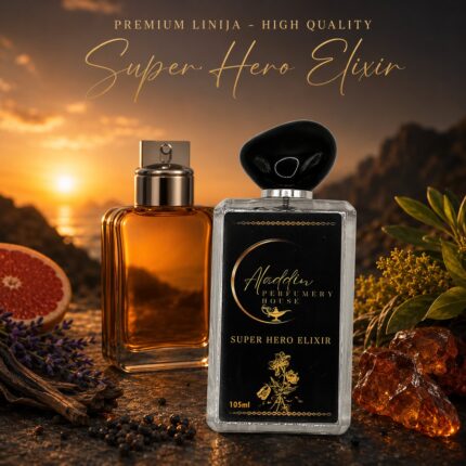 Super Hero Elixir – moški parfum s sivko in rumom – Aladdin Perfumery House