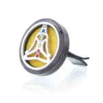 Diffuseur d'arômes pour voiture – médaillon métal Yoga / chakras, 30 mm | Aladdin – 3