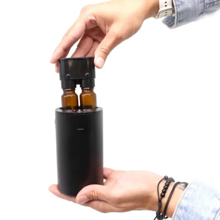 Brezvodni nebulizator Duo za eterična olja z dvema stekleničkama
