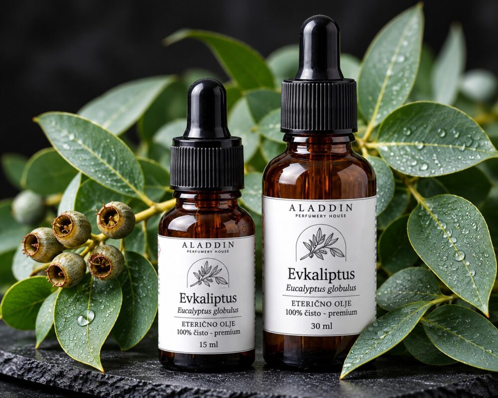 Evkaliptus (Eucalyptus globulus) – eterično olje Aladdin, 15 ml in 30 ml