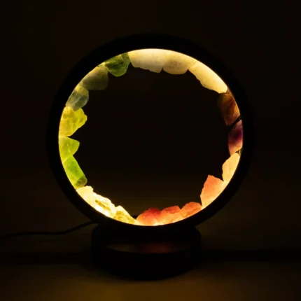 Lampe halo aux cristaux – 7 chakras, 7 pierres | Aladdin – 2
