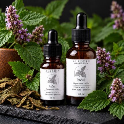 Pačuli (Pogostemon cablin) – eterično olje Aladdin, 15 ml in 30 ml