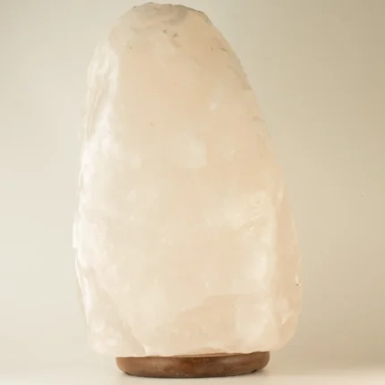 Grande lampe de sel blanc en cristal, 24–25 kg | Aladdin